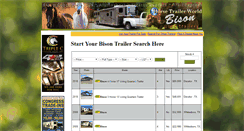 Desktop Screenshot of bisonusedhorsetrailerdealer.com